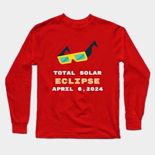 Shirt eclipse,event, total;solar,eclipse, 04,08,April 2024. Long Sleeve T-Shirt